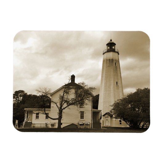 Sandy Hook Leuchtturm Magnet (Horizontal)