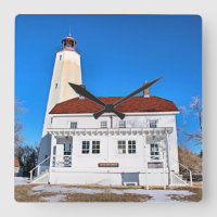 Sandy Hook Leuchtturm, New Jersey Wall Clock