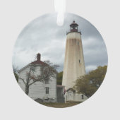 Sandy Hook Leuchtturm Ornament (Rückseite)