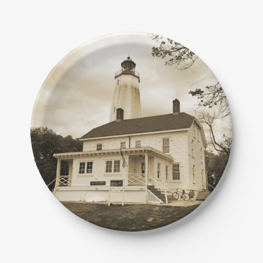 Sandy Hook Leuchtturm Pappteller (Vorderseite)