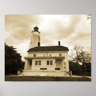 Sandy Hook Leuchtturm Poster