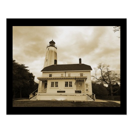 Sandy Hook Leuchtturm Poster (Vorderseite)