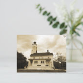 Sandy Hook Leuchtturm Postkarte (Stehend Vorderseite)