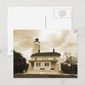 Sandy Hook Leuchtturm Postkarte (Vorne/Hinten)