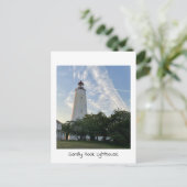 Sandy Hook Leuchtturm Postkarte (Stehend Vorderseite)
