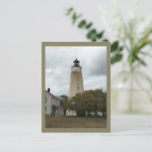 Sandy Hook Leuchtturm Postkarte (Stehend Vorderseite)
