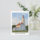 Sandy Hook Leuchtturm Postkarte (Stehend Vorderseite)