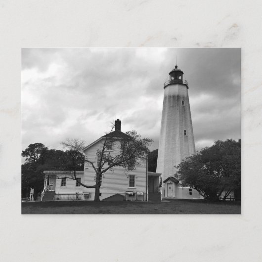 Sandy Hook Leuchtturm Postkarte (Vorderseite)