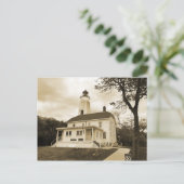 Sandy Hook Leuchtturm Postkarte (Stehend Vorderseite)
