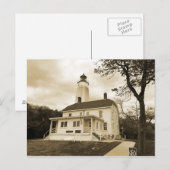 Sandy Hook Leuchtturm Postkarte (Vorne/Hinten)