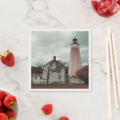 Sandy Hook Leuchtturm Serviette (Beispiel)
