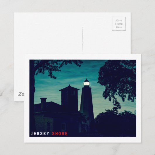 Sandy Hook Light. Postkarte (Vorne/Hinten)