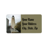 Sandy Hook Lighthouse Adressaufkleber (Vorne)