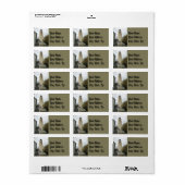 Sandy Hook Lighthouse Adressaufkleber (Vorne)