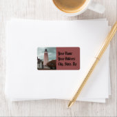 Sandy Hook Lighthouse Adressaufkleber (Insitu)