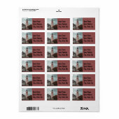 Sandy Hook Lighthouse Adressaufkleber (Vorne)