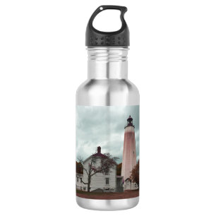 Sandy Hook Lighthouse Aluminum Water Bottle Edelstahlflasche