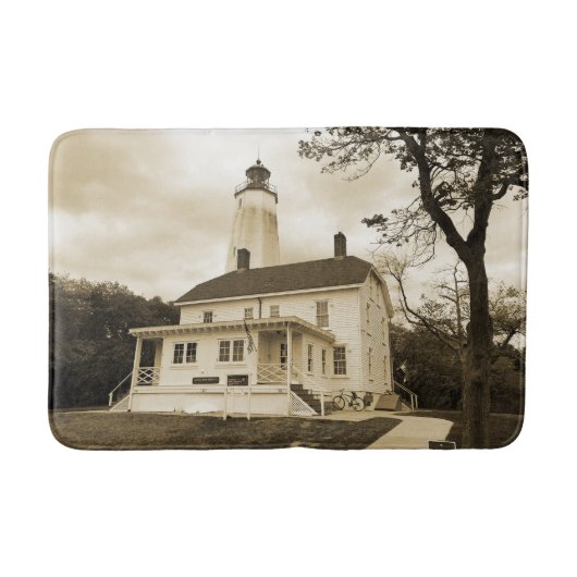 Sandy Hook Lighthouse Badematte (Vorderseite)