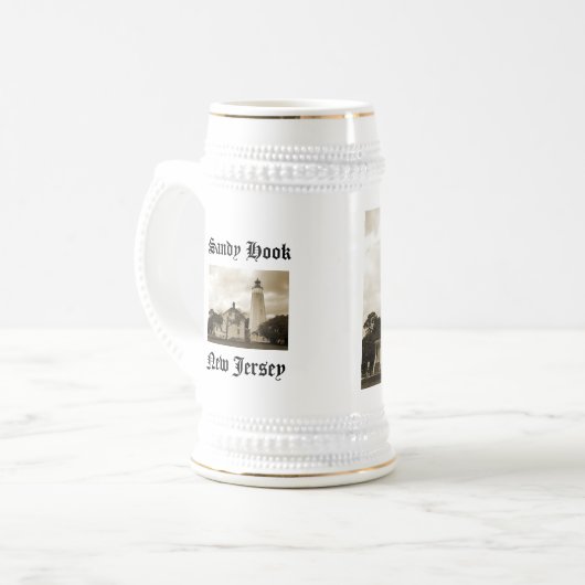 Sandy Hook Lighthouse Bierglas (Vorderseite Links)