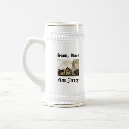 Sandy Hook Lighthouse Bierglas (Links)