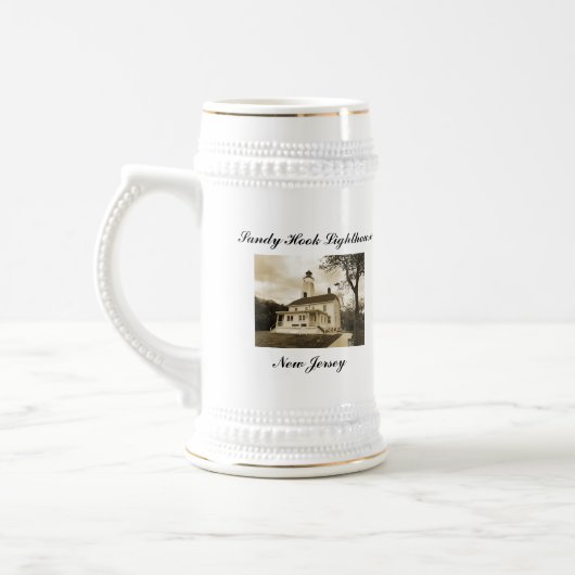 Sandy Hook Lighthouse Bierglas (Links)