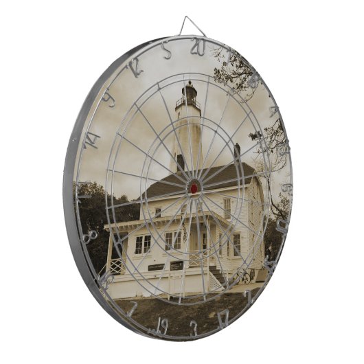 Sandy Hook Lighthouse Dartscheibe (Vorderseite Links)