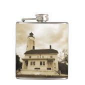 Sandy Hook Lighthouse Flachmann (Vorderseite)