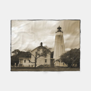 Sandy Hook Lighthouse Fleecedecke