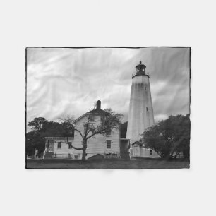 Sandy Hook Lighthouse Fleecedecke