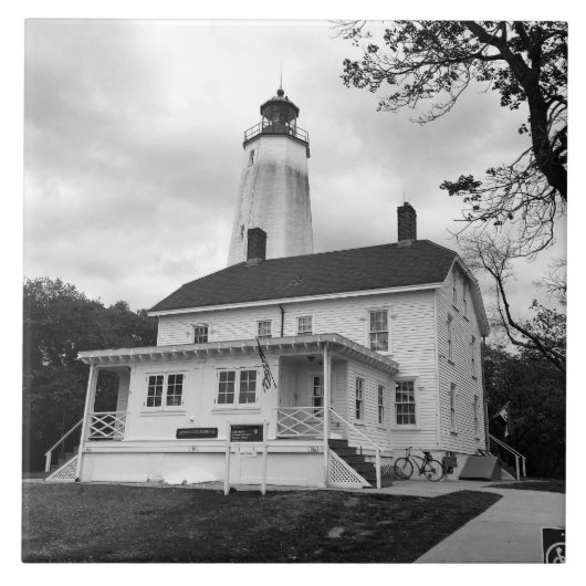 Sandy Hook Lighthouse Fliese (Vorderseite)