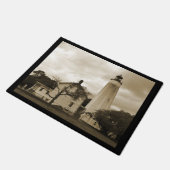 Sandy Hook Lighthouse Fußmatte (Schrägansicht)