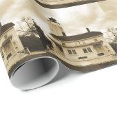 Sandy Hook Lighthouse Geschenkpapier (Rolleneckpunkt)