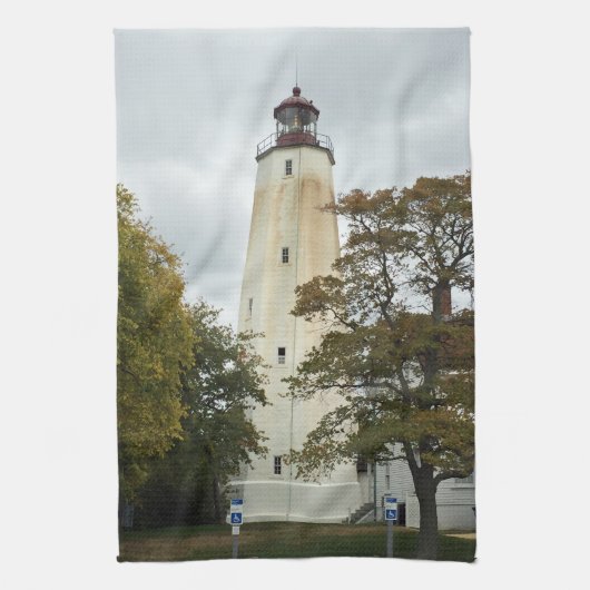 Sandy Hook Lighthouse Handtuch (Vertikal)