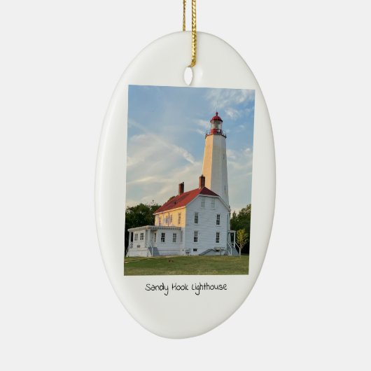 Sandy Hook Lighthouse Keramik Ornament (Rechts)