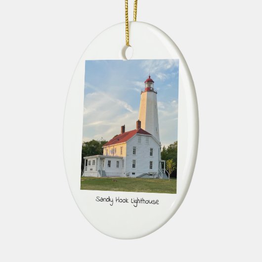Sandy Hook Lighthouse Keramik Ornament (Links)