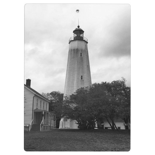 Sandy Hook Lighthouse Klemmbrett (Rückseite)
