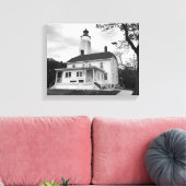 Sandy Hook Lighthouse Leinwanddruck (Insitu (Wohnzimmer))