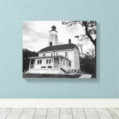 Sandy Hook Lighthouse Leinwanddruck (Insitu (Holzboden))