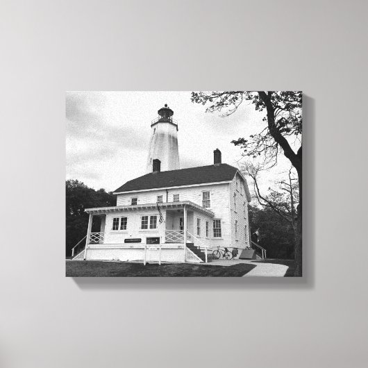 Sandy Hook Lighthouse Leinwanddruck (Vorderseite)