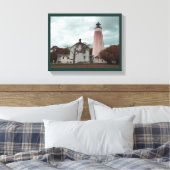 Sandy Hook Lighthouse Leinwanddruck (Insitu (Schlafzimmer))