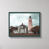 Sandy Hook Lighthouse Leinwanddruck (Vorderseite)