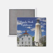 Sandy Hook Lighthouse Magnet (Vorderseite/Rückseite)