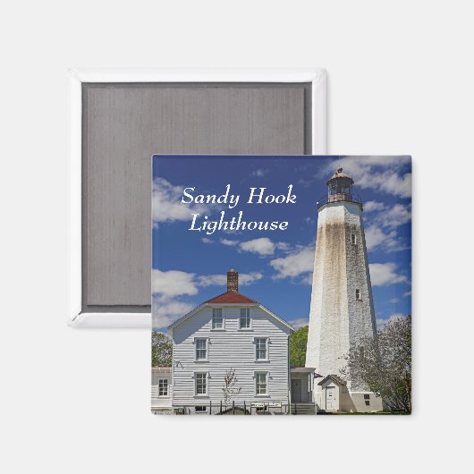 Sandy Hook Lighthouse Magnet (Vorderseite/Rückseite)