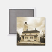 Sandy Hook Lighthouse Magnet (Vorderseite/Rückseite)