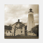 Sandy Hook Lighthouse Magnet (Vorne)