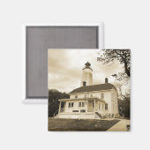 Sandy Hook Lighthouse Magnet (Vorderseite/Rückseite)
