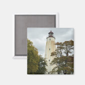 Sandy Hook Lighthouse Magnet (Vorderseite/Rückseite)