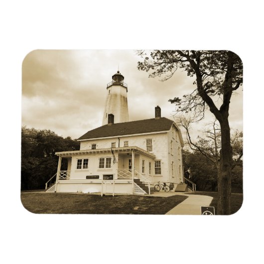 Sandy Hook Lighthouse Magnet (Horizontal)