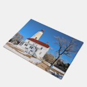 Sandy Hook Lighthouse, New Jersey Door Mat Fußmatte (Schrägansicht)