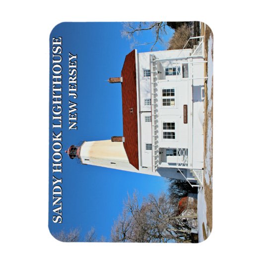 Sandy Hook Lighthouse, New Jersey Foto Magnet (Vertikal)